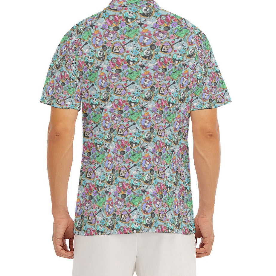 Tattoo Hearts Spooky Crew - Men's Polo Shirt