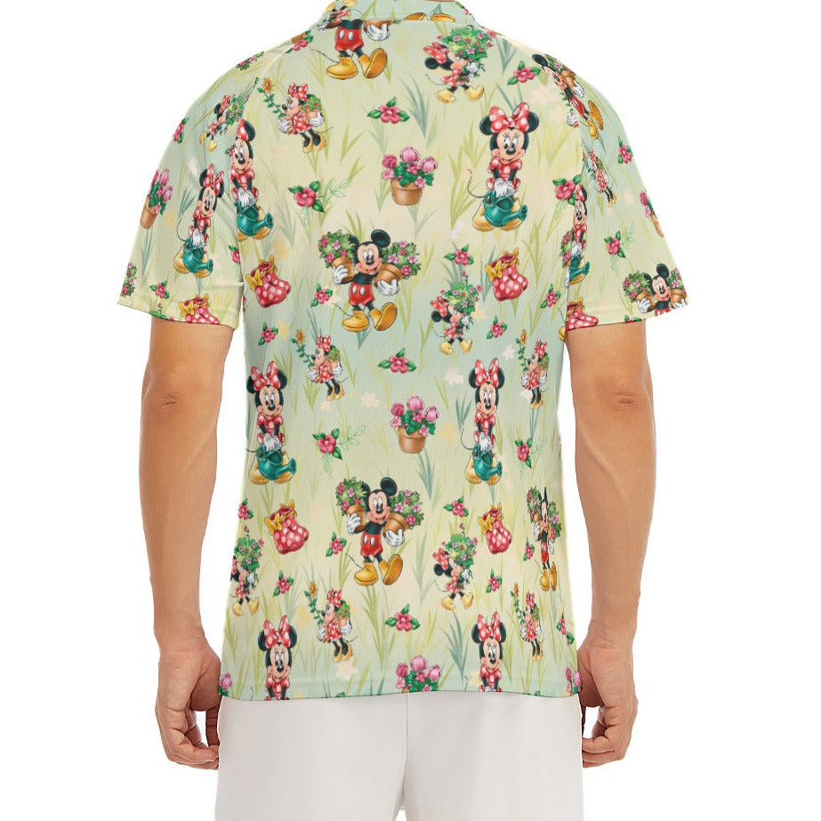 Garden Mouse Helpers at Work - Men's Polo Shirt