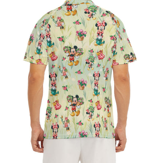 Garden Mouse Helpers at Work - Men's Polo Shirt