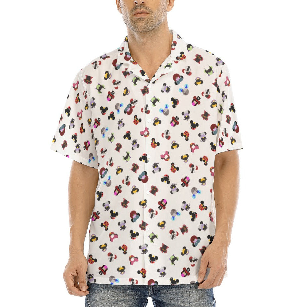 Wicked Mouse Ears - Men's Hawaiian Button Up Shirt