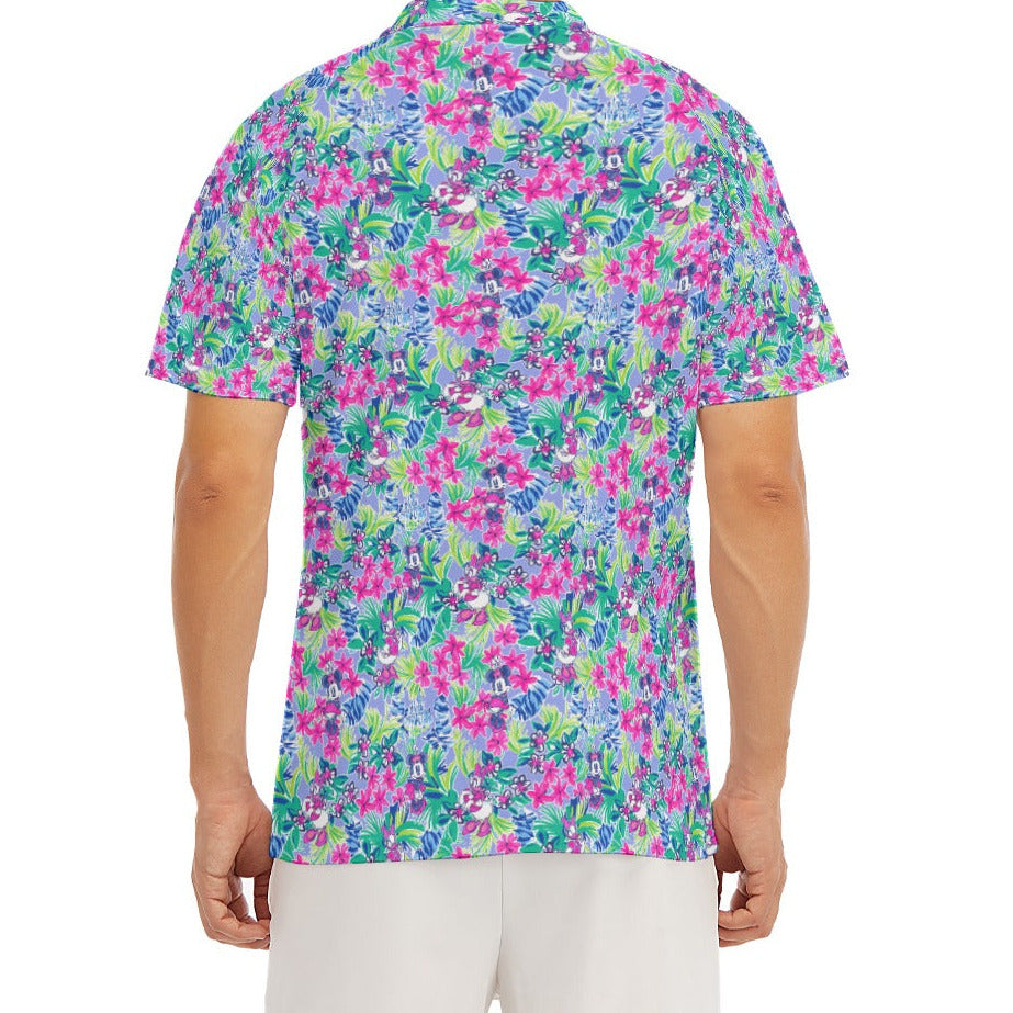 Bright Tropical Bliss - Island Mouse Duo - Men's Polo Shirt