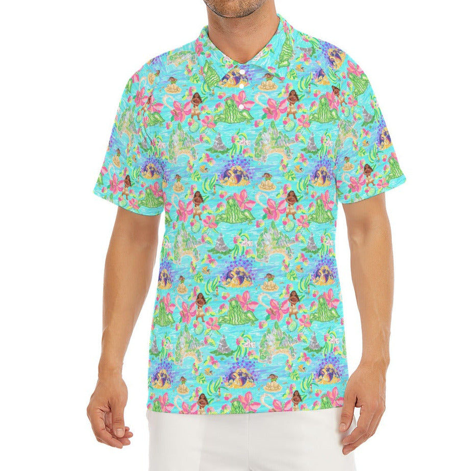 Tropical Island Paradise - Men's Polo Shirt