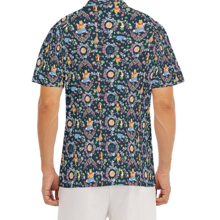Garden Whimsy - Hundred Acre Blooms - Men's Polo Shirt