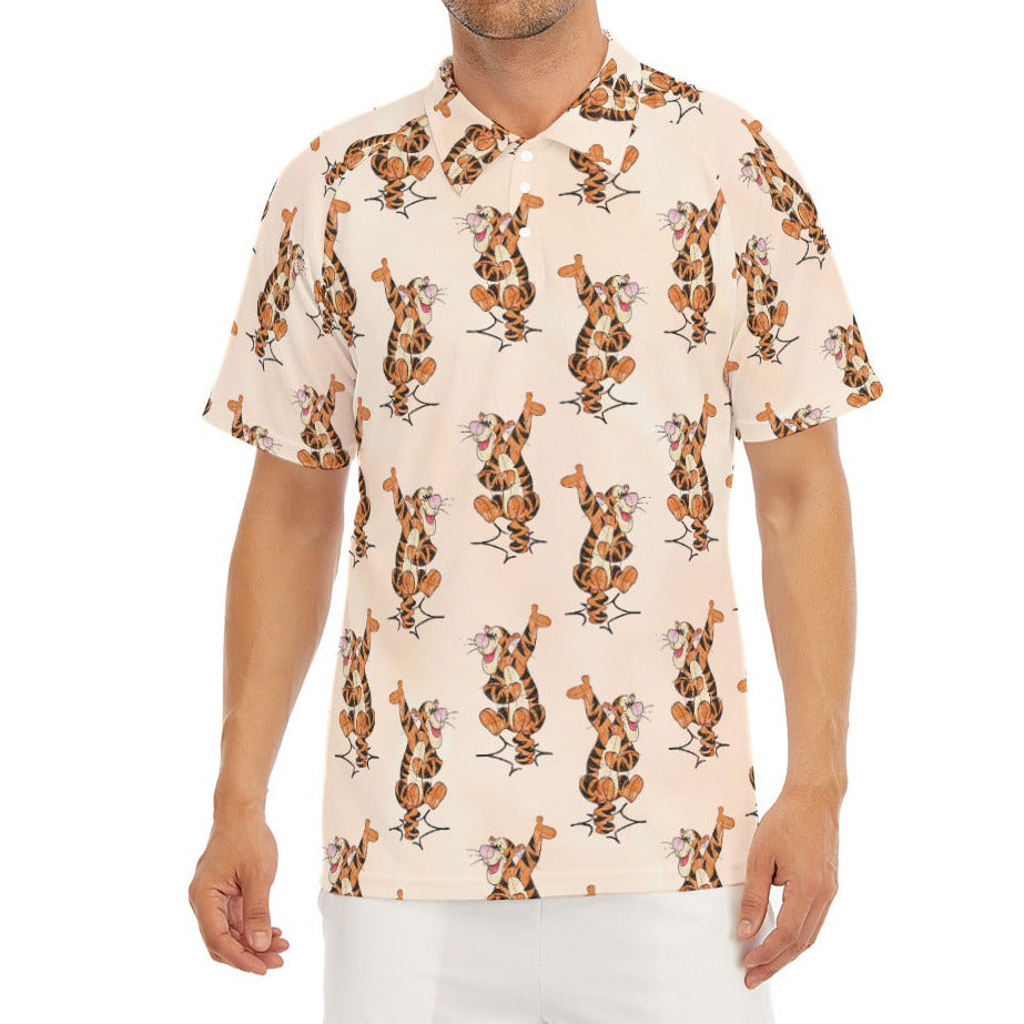 Sketched Bouncing Buddy - Men's Polo Shirt