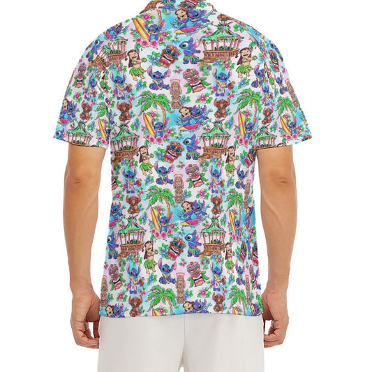 Bright Island Chaos Hand Drawn - Men's Polo Shirt