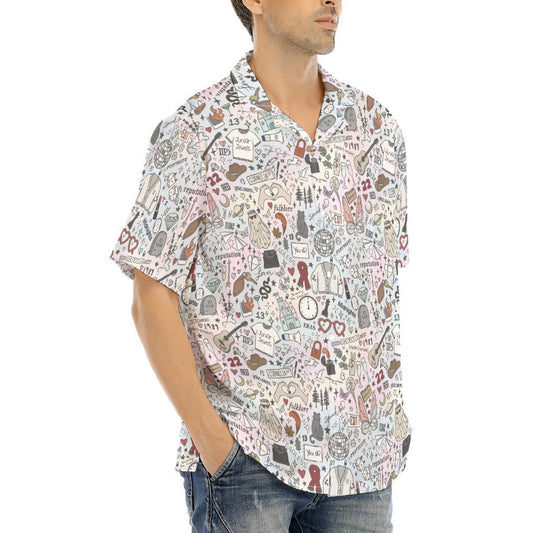Every Era Collage - Men's Hawaiian Button Up Shirt