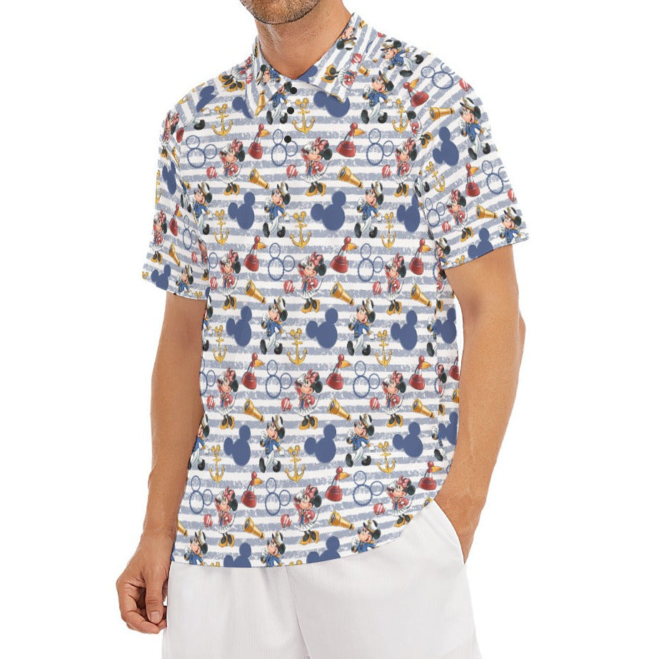 Captain and First Mate at Sea - Men's Polo Shirt