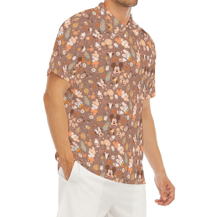 Pumpkin Spice Friends Fall - Men's Polo Shirt