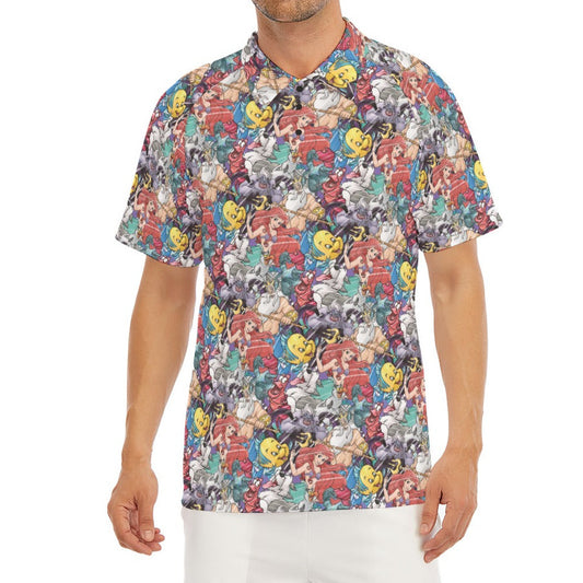 Undersea Crew Sketch - Men's Polo Shirt