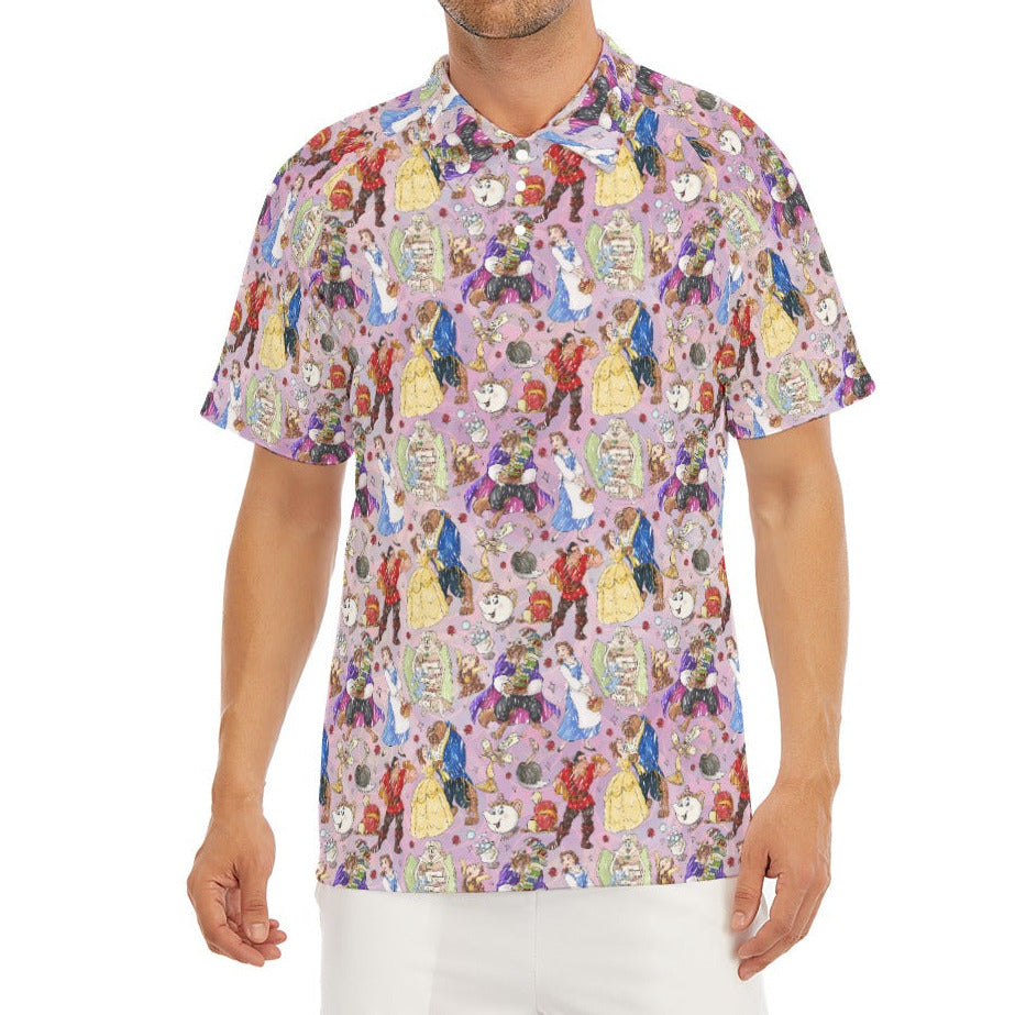 Enchanted Tale Sketch - Men's Polo Shirt