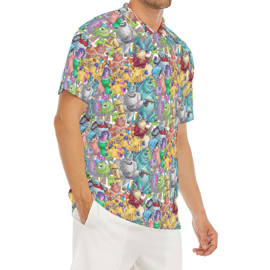 Monster Mayhem Sketched - Men's Polo Shirt