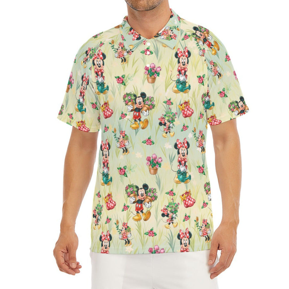 Garden Mouse Helpers at Work - Men's Polo Shirt