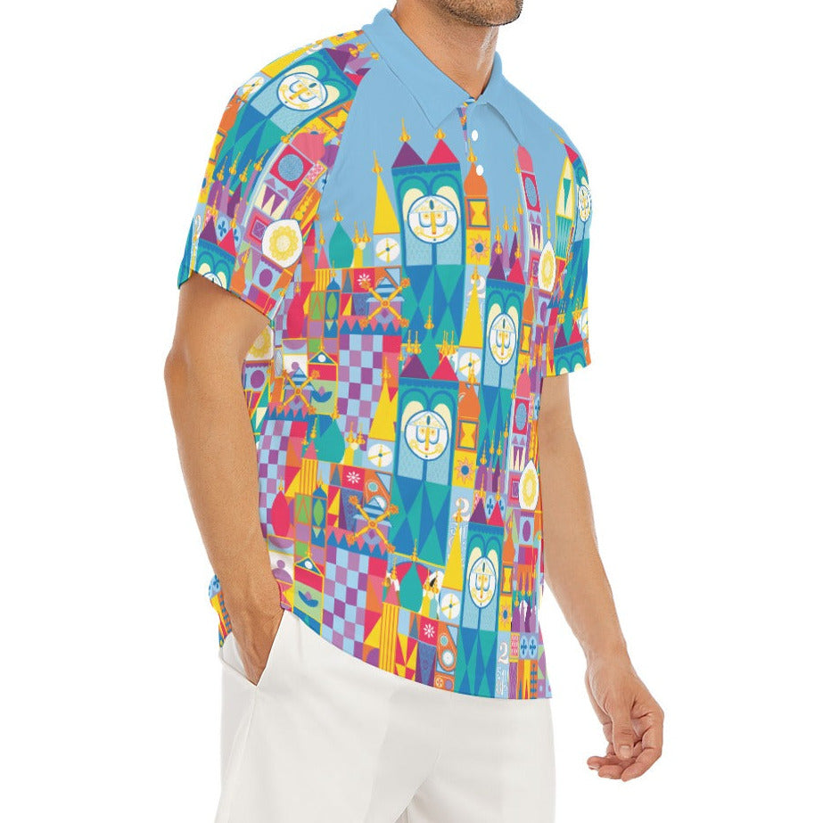 Whimsical World Facade - Men's Polo Shirt