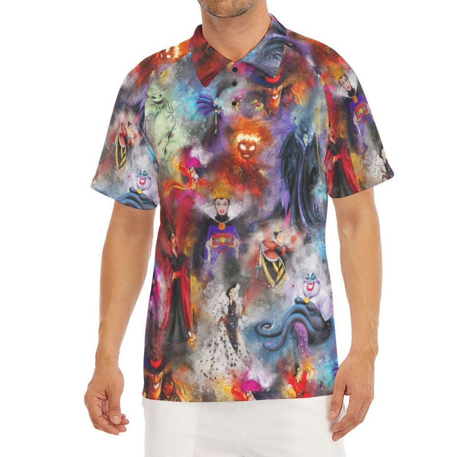 Watercolor Wicked Villains - Men's Polo Shirt