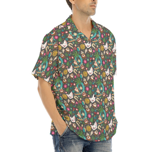 Polynesian Princess Icons - Men's Hawaiian Button Up Shirt
