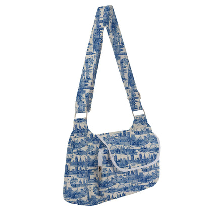 London in Cream Toile de Jouy Style - Digital Seamless Pattern