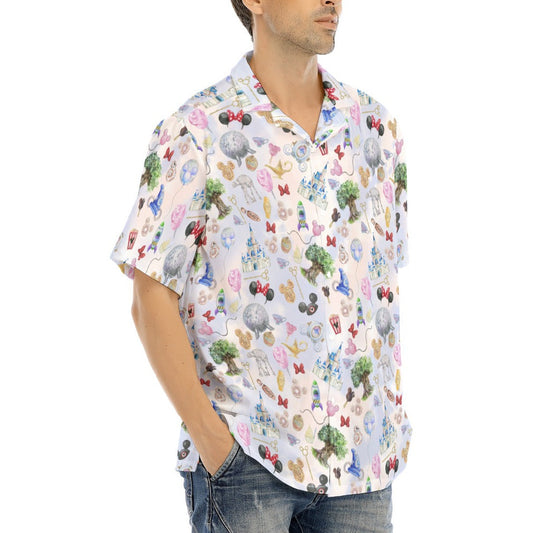WDW Park Hopper - Men's Hawaiian Button Up Shirt