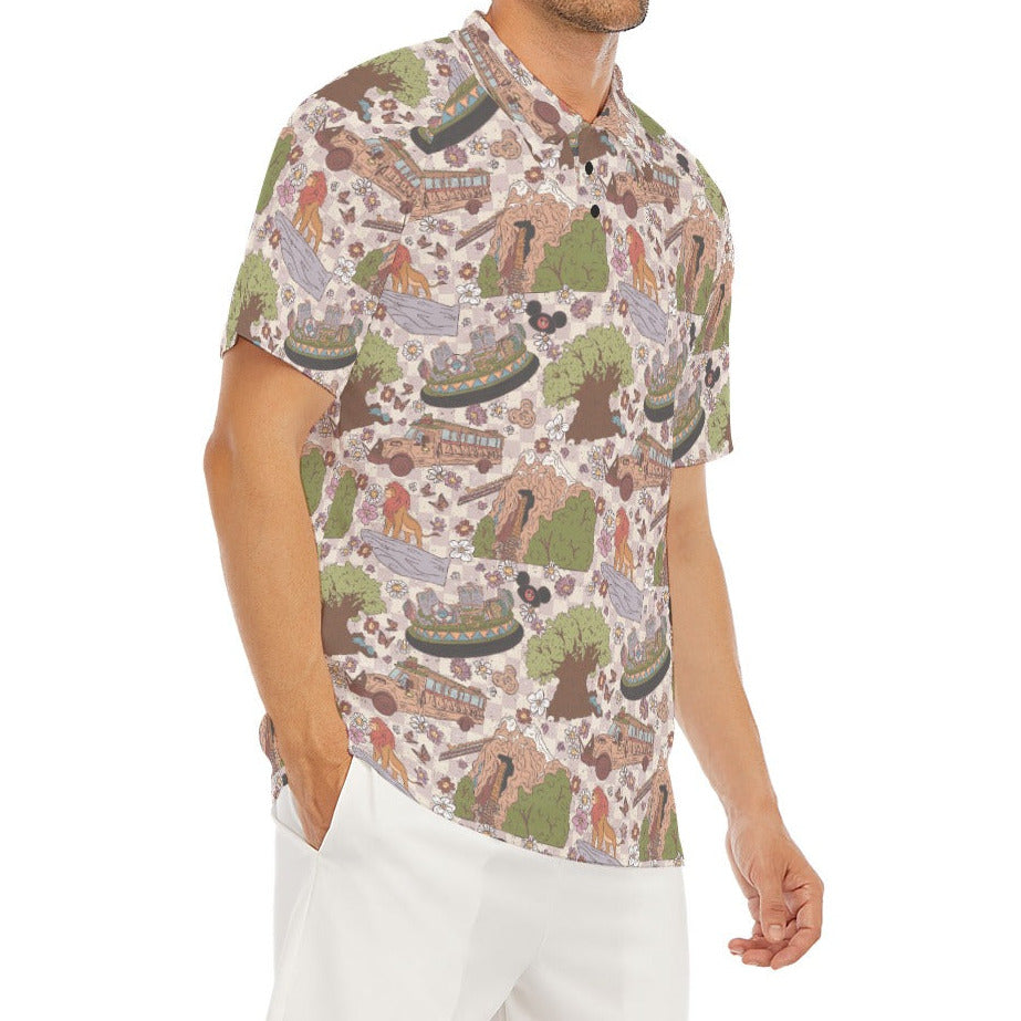 Hand Drawn AK - Men's Polo Shirt