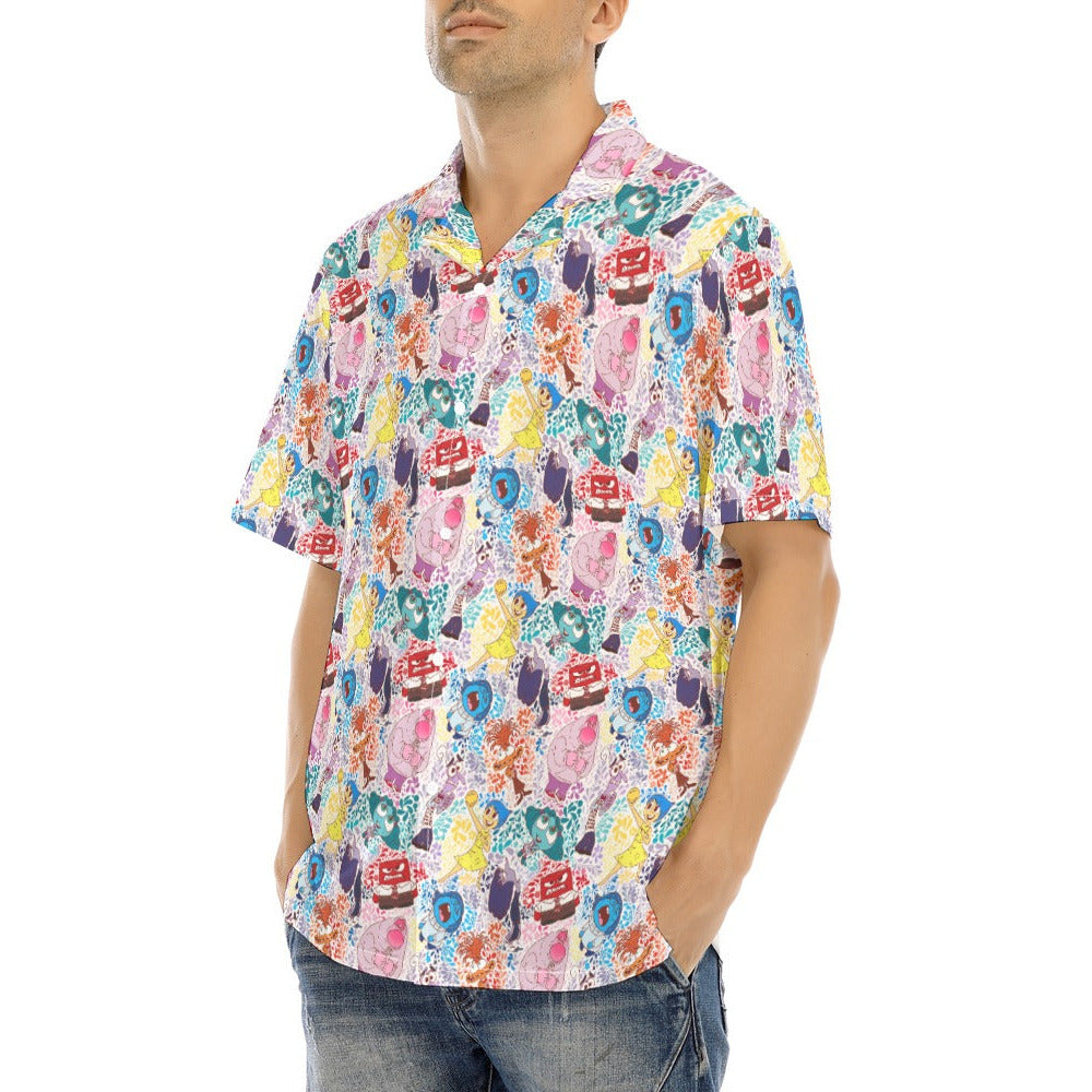 Floral Emotions - Men's Hawaiian Button Up Shirt