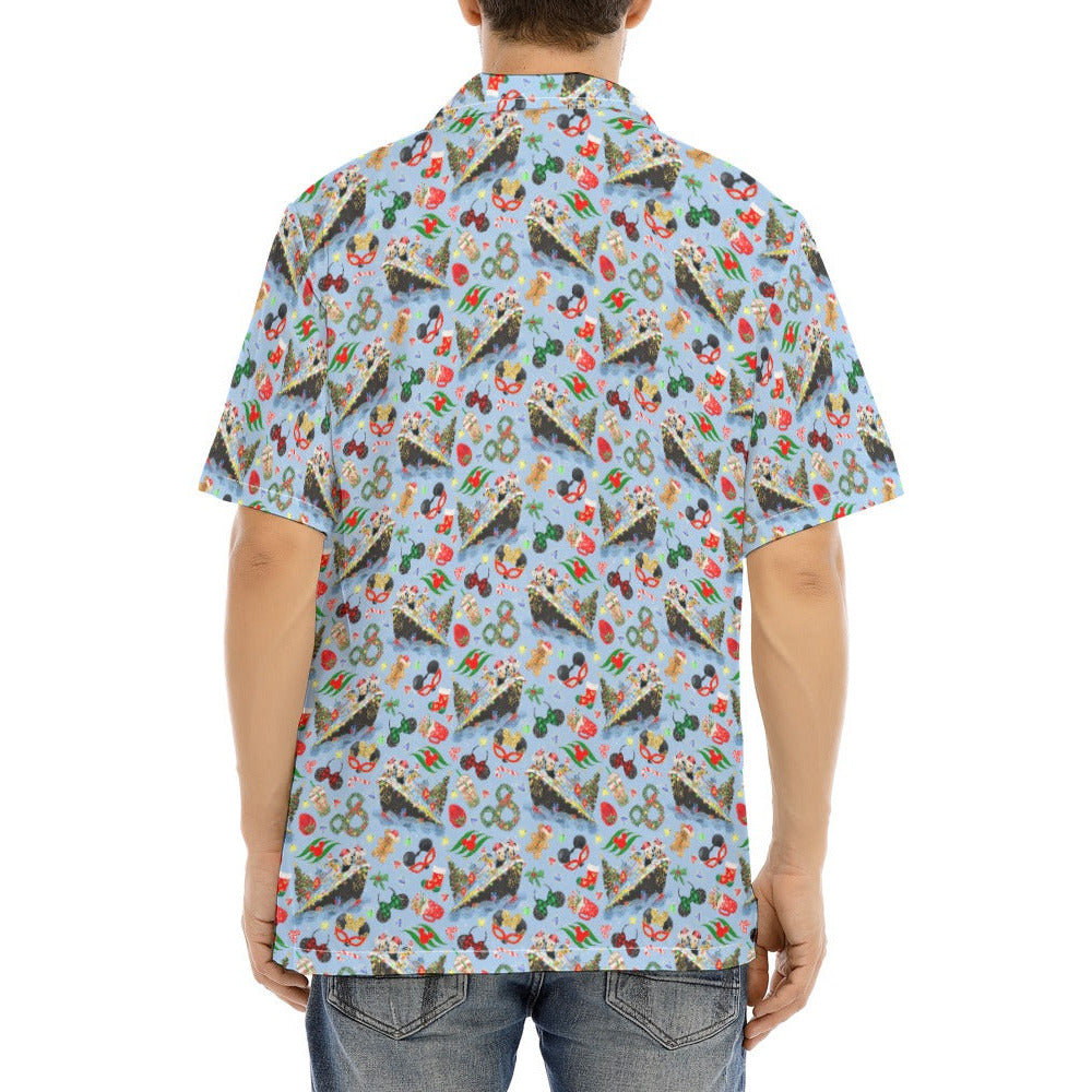 Very Merrytime Christmas Cruise - Men's Hawaiian Button Up Shirt