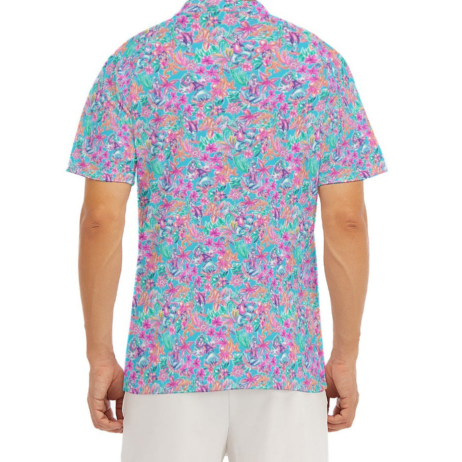 Tropical Bloom Fiesta - Playful Duo - Men's Polo Shirt