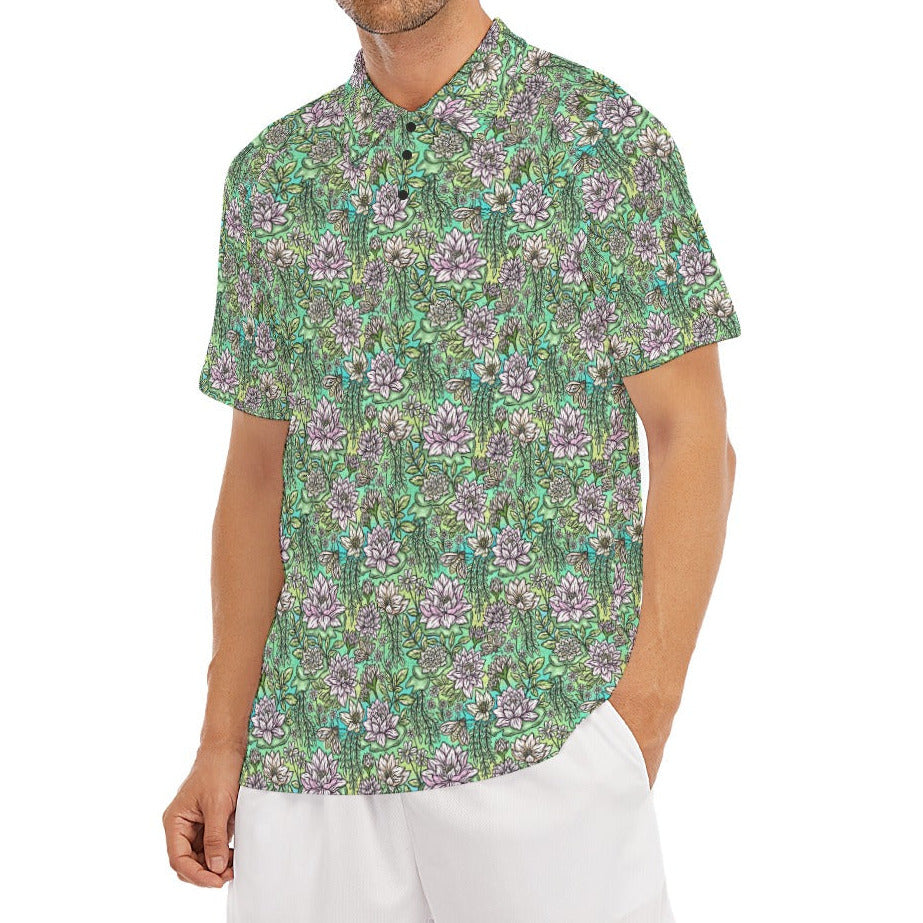 Fairytale Florals – Bayou Blooms - Men's Polo Shirt