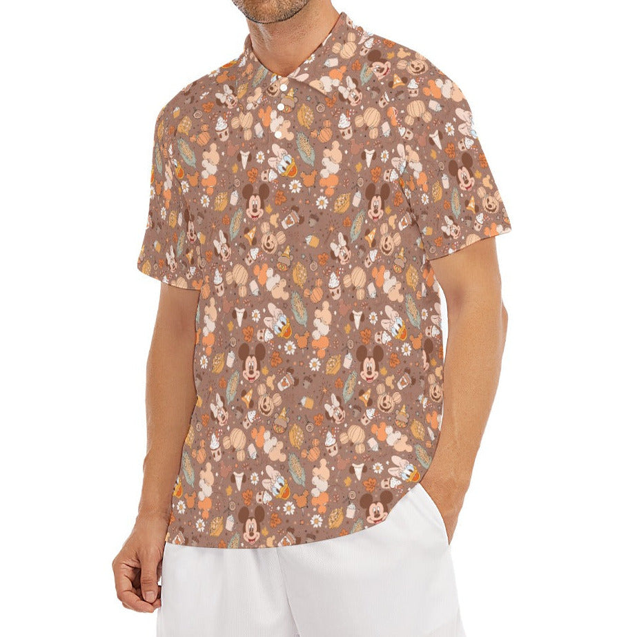 Pumpkin Spice Friends Fall - Men's Polo Shirt