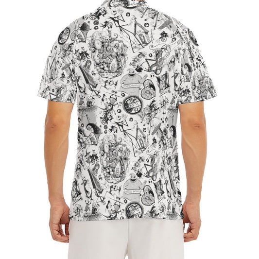 Nightmare Halloween Sketches - Men's Polo Shirt