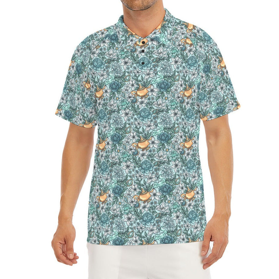 Fairytale Florals - Arabian Princess - Men's Polo Shirt