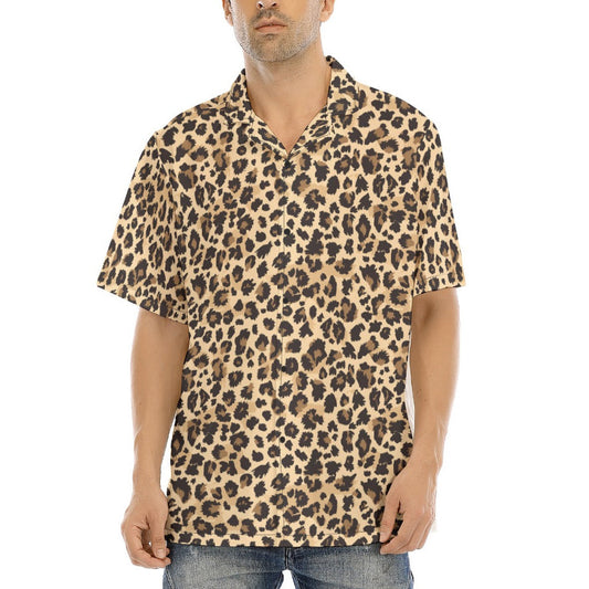 Animal Print - Cheetah - Men's Hawaiian Button Up Shirt