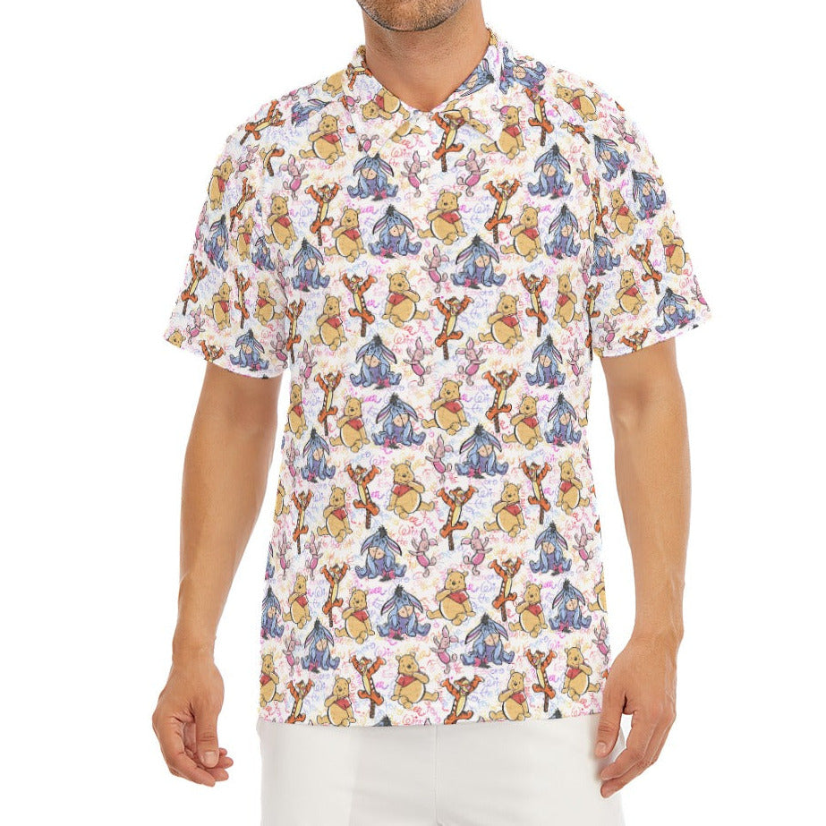 Beloved Forest Friends Sketch Autographs - Men's Polo Shirt