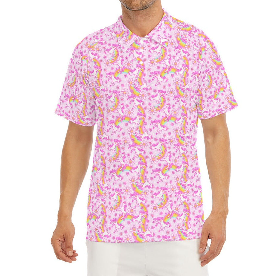 Unicorn Rainbows - Men's Polo Shirt