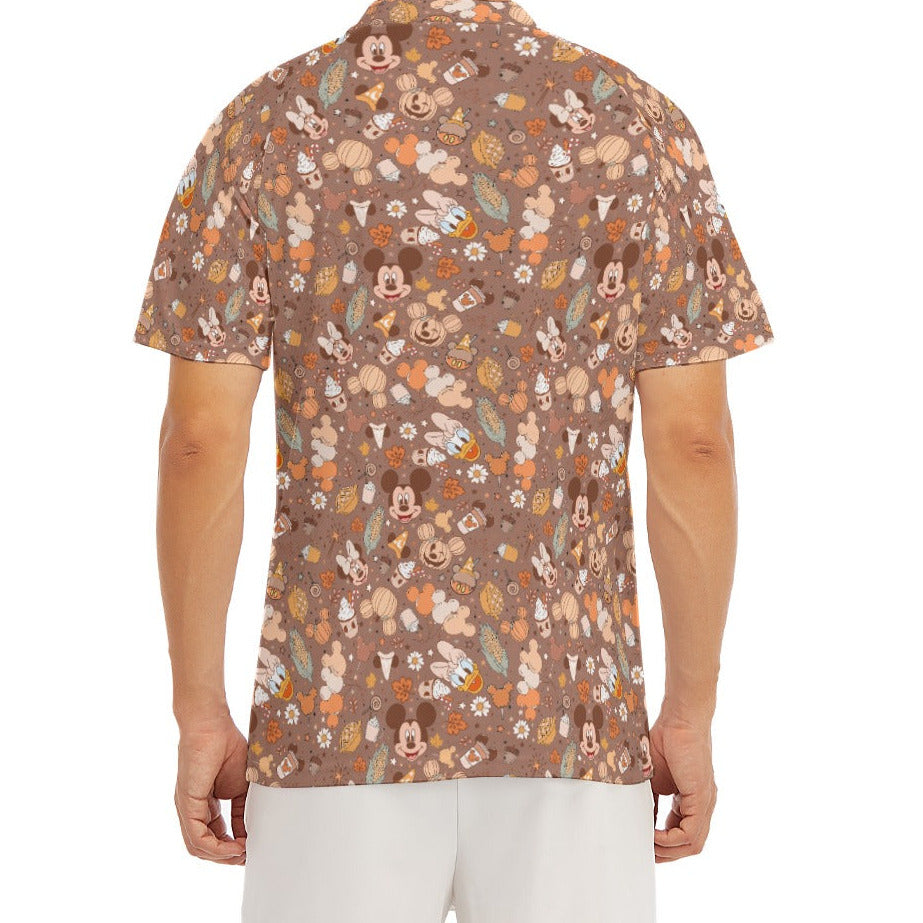 Pumpkin Spice Friends Fall - Men's Polo Shirt