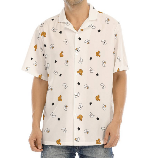 Tiny Boo Crew - Men's Hawaiian Button Up Shirt