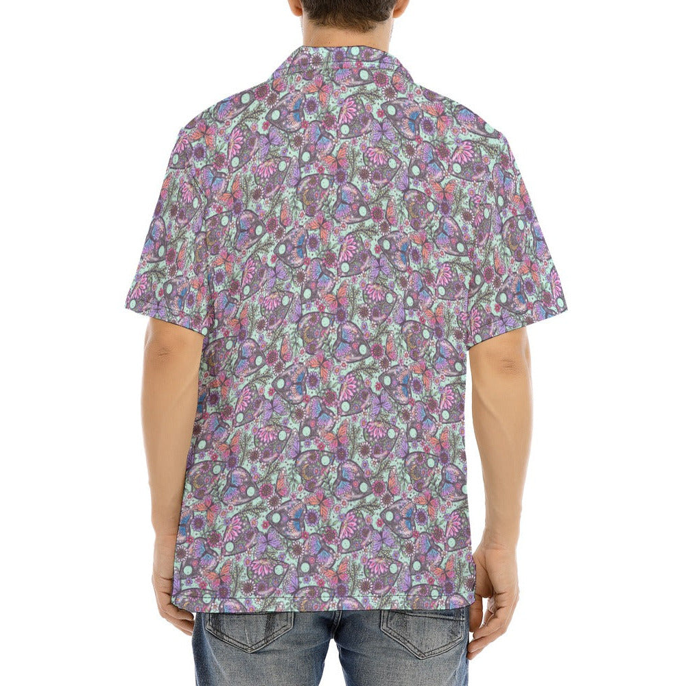 Butterfly Planchettes - Men's Hawaiian Button Up Shirt