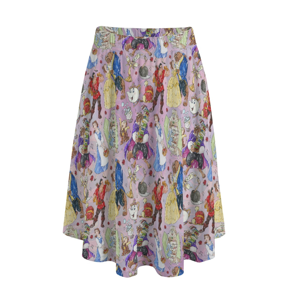 Enchanted Tale Sketch - Women's Pocket Midi Skirt
