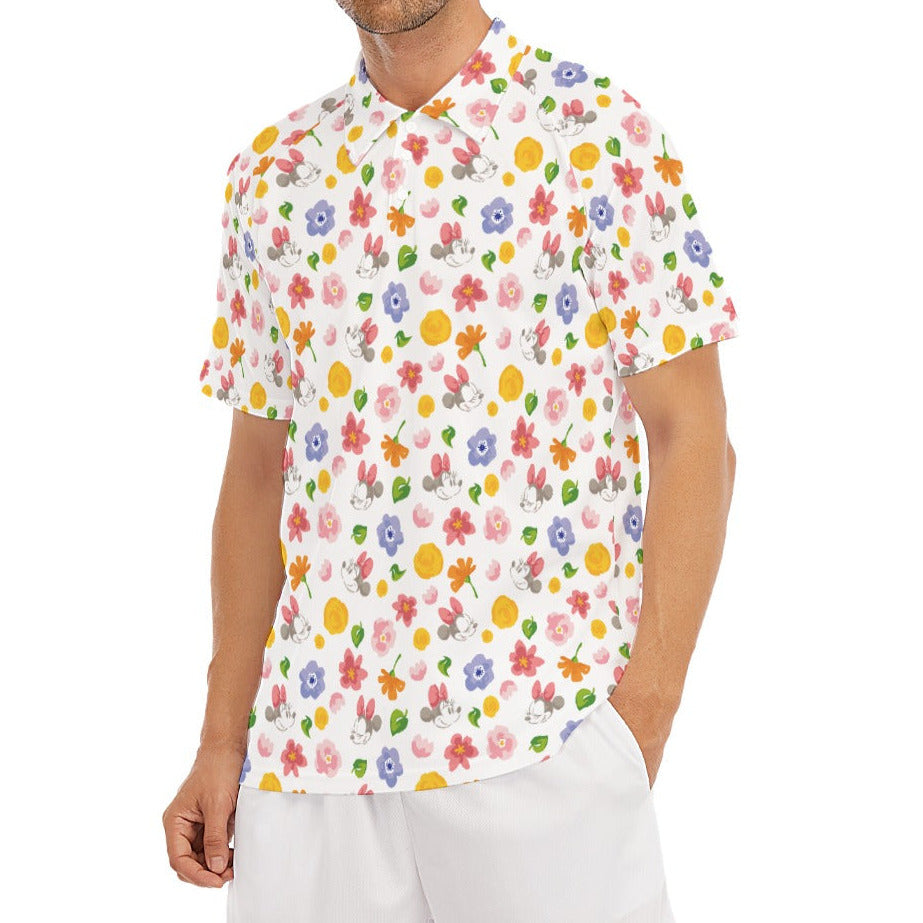 Floral Friends Springtime - Men's Polo Shirt