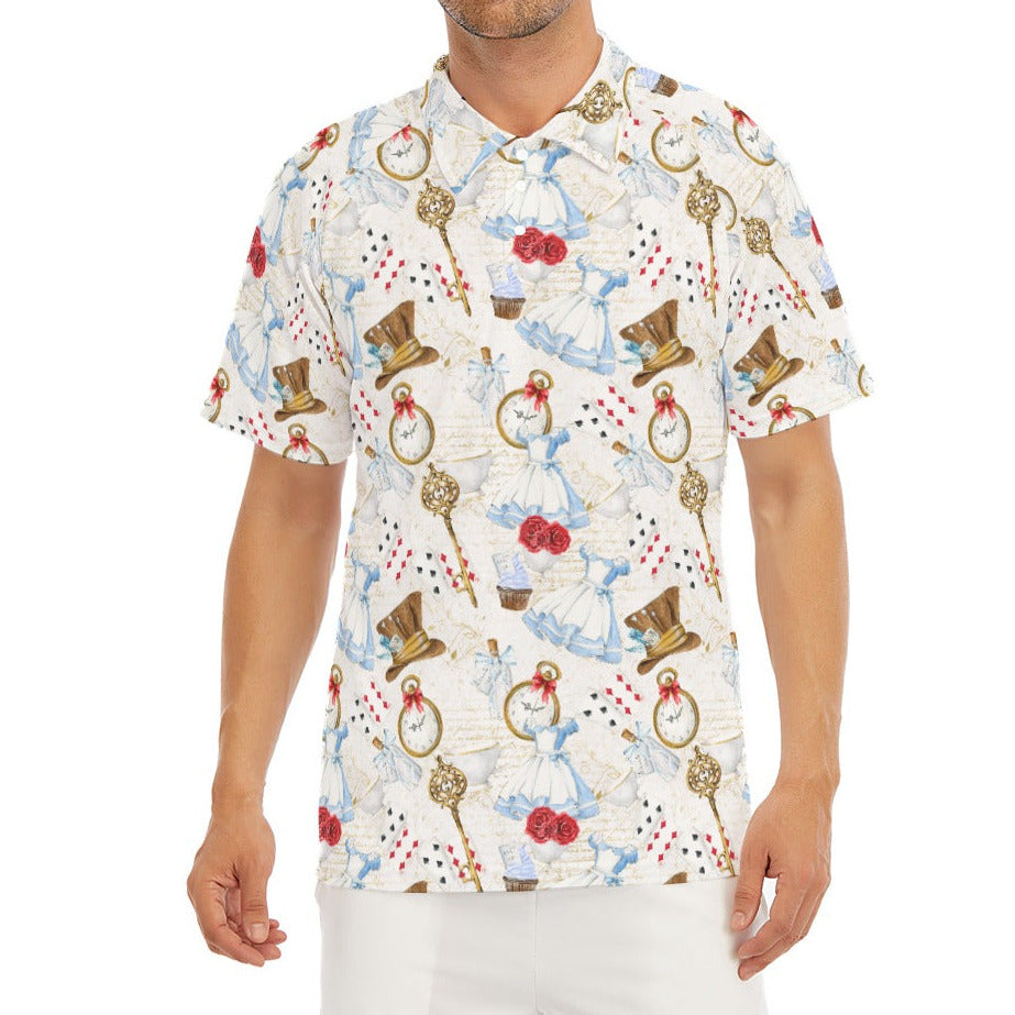 Curious Wonderland Icons - Men's Polo Shirt