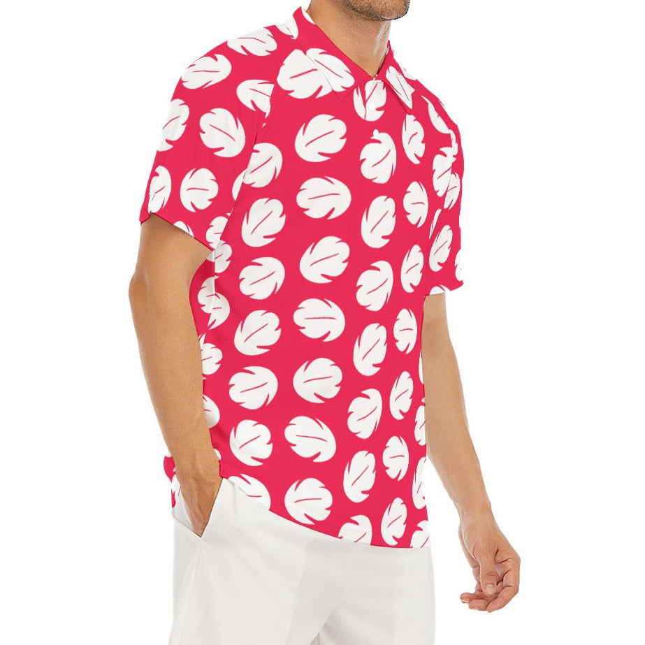 Island Leaf Print - Men's Polo Shirt