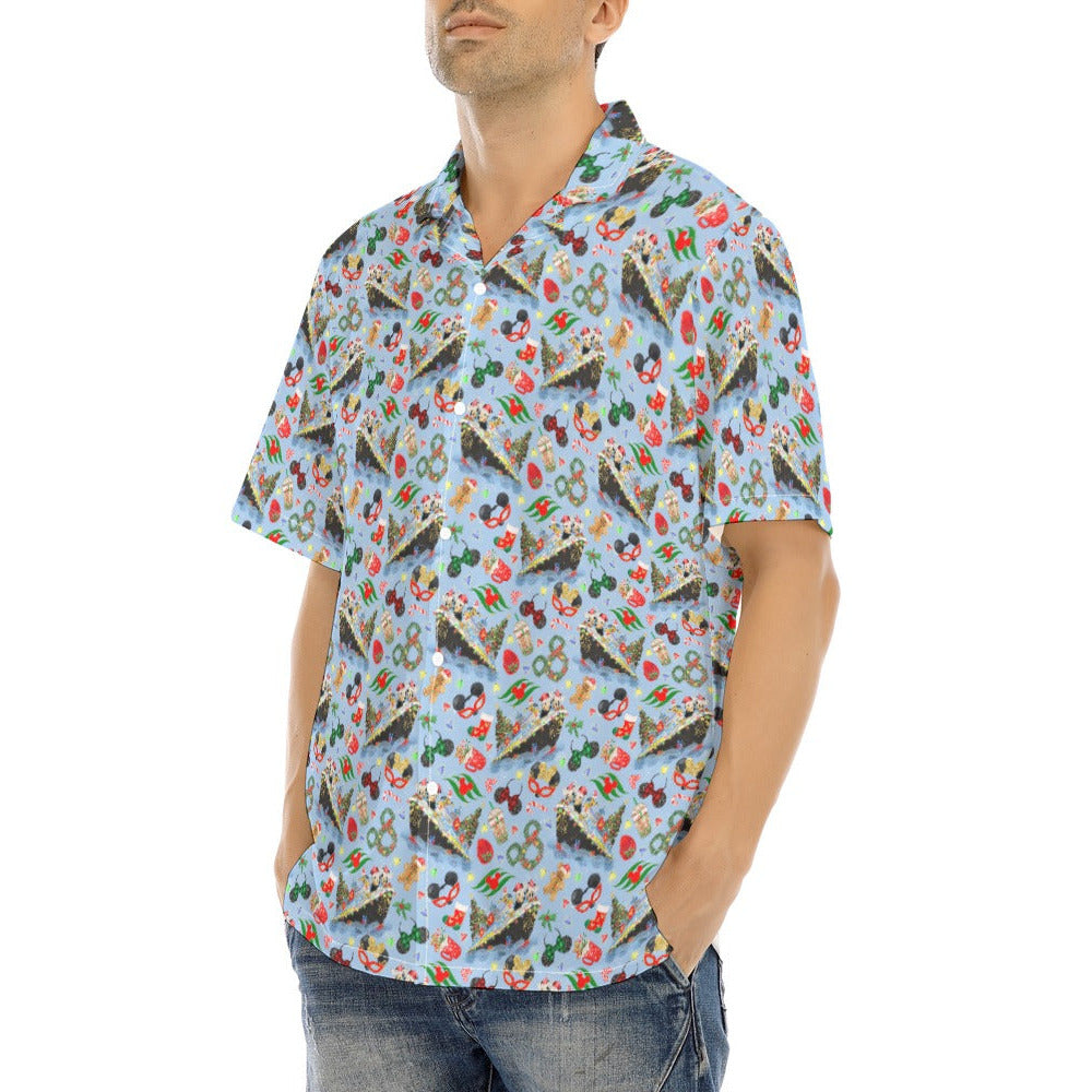 Very Merrytime Christmas Cruise - Men's Hawaiian Button Up Shirt