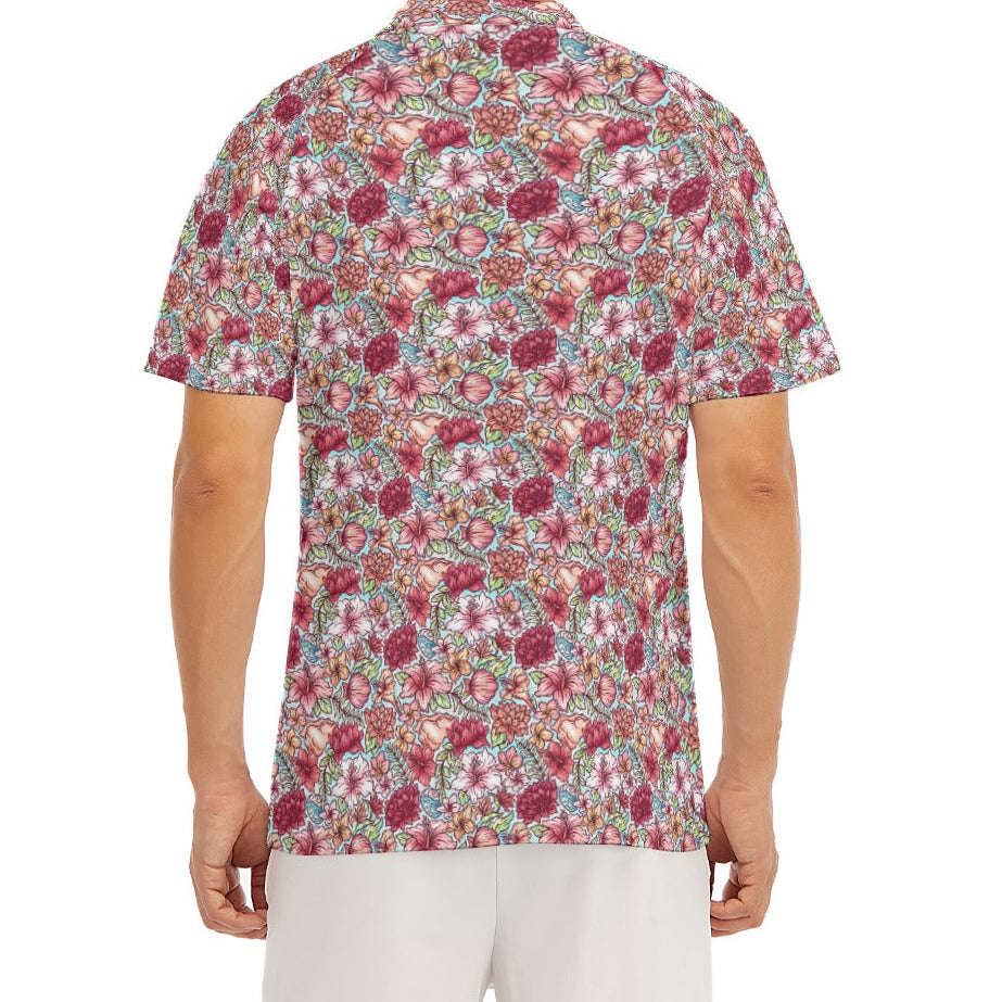 Fairytale Florals – Island Princess - Men's Polo Shirt
