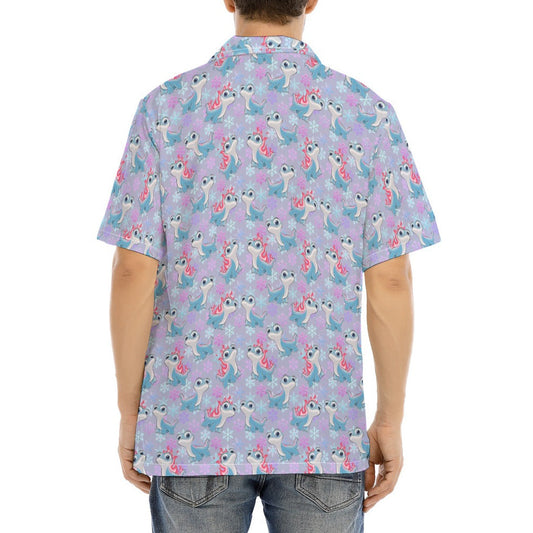 Bruni the Fire Spirit - Men's Hawaiian Button Up Shirt