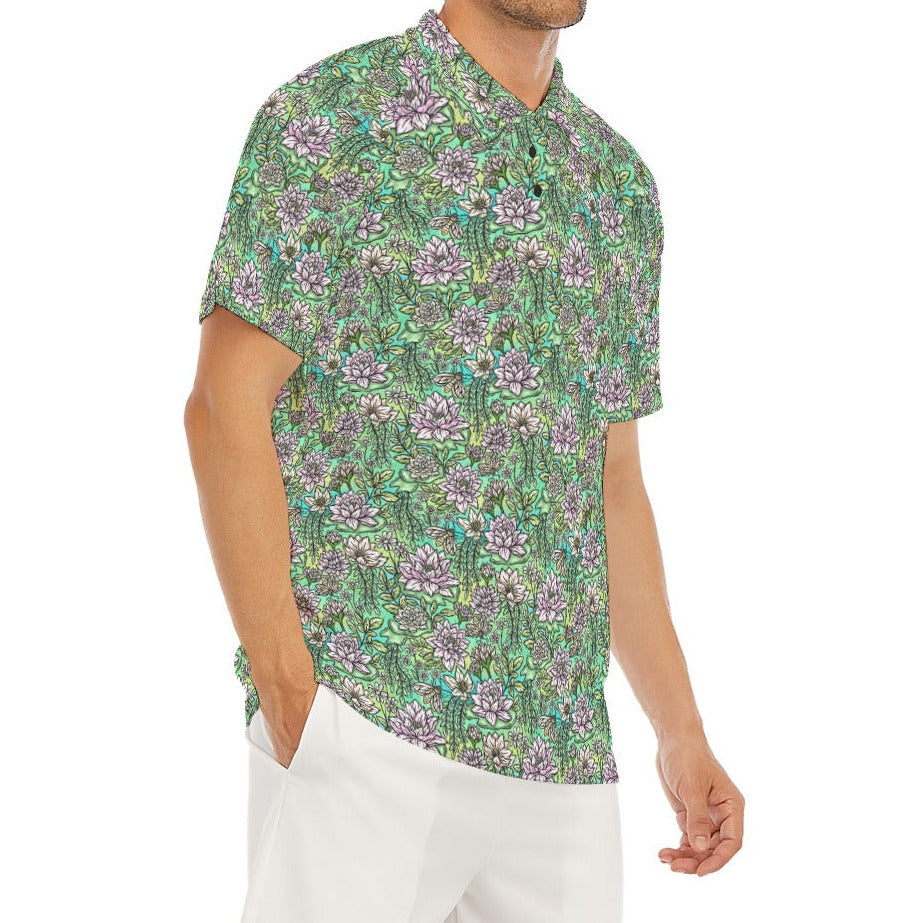 Fairytale Florals – Bayou Blooms - Men's Polo Shirt