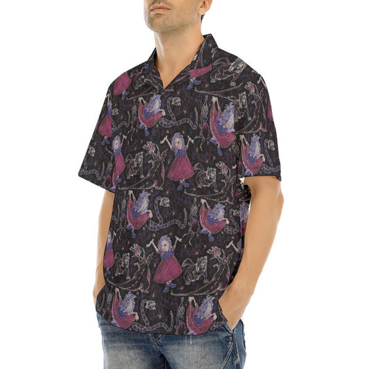 Marvelous Magical Mim - Men's Hawaiian Button Up Shirt