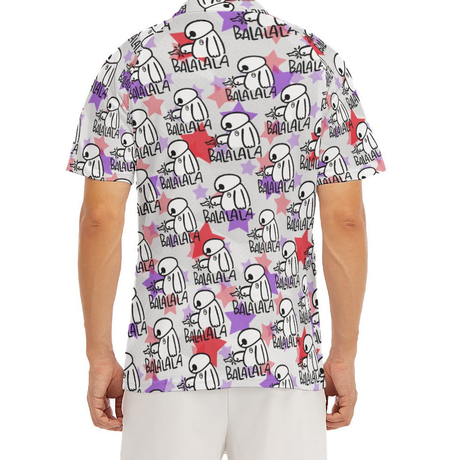 White Robot Balala - Men's Polo Shirt