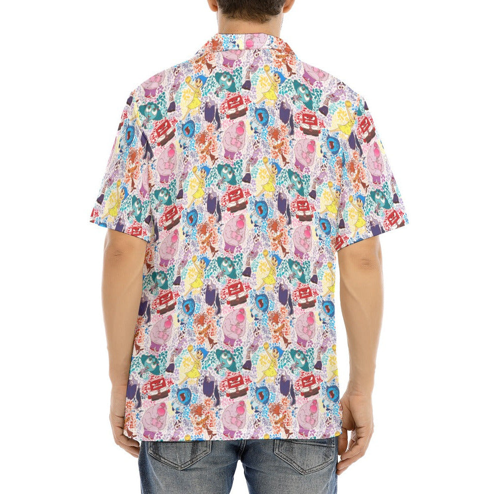 Floral Emotions - Men's Hawaiian Button Up Shirt