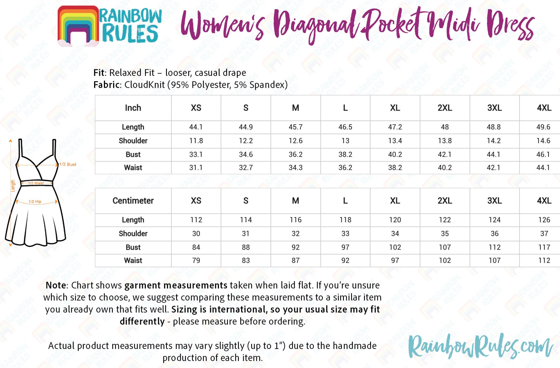a women's dress size guide