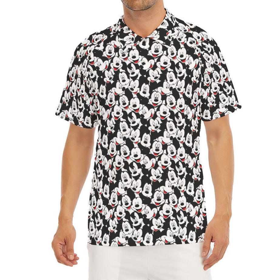 Many Faces of Classic Mouse - Men's Polo Shirt
