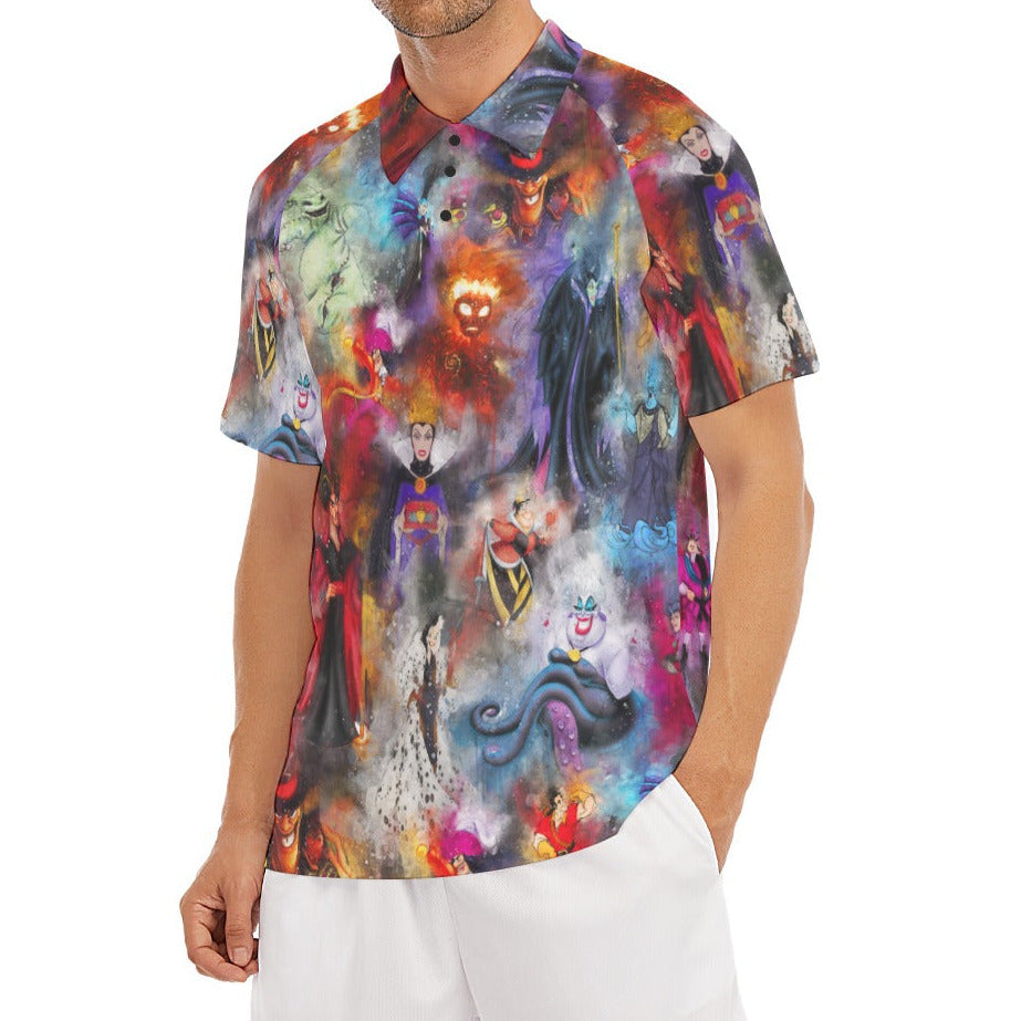 Watercolor Wicked Villains - Men's Polo Shirt
