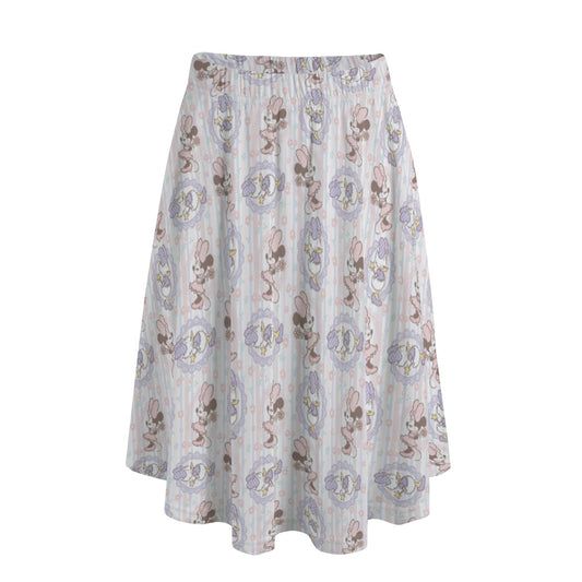 Sweet Springtime Style Duo - Women's Pocket Midi Skirt